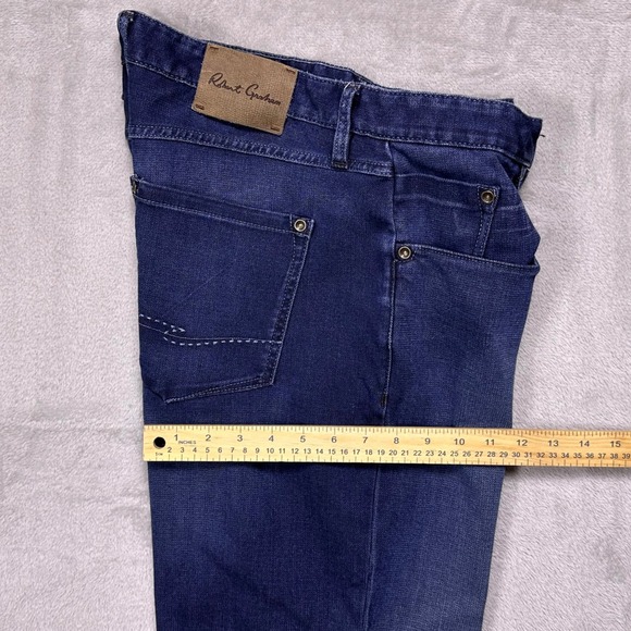 Robert Graham Classic Yates Dark Wash Straight Leg Denim Jeans W36xL27 (Tag W38) - Picture 10 of 16